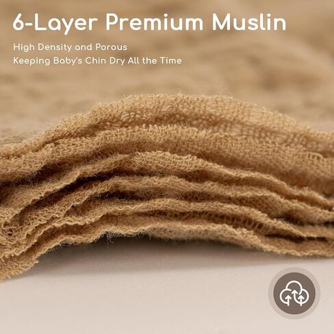 Muslin Bibs for Boys Girls Baby Bibs for Drooling and Teething 100% Cotton Soft and Absorbent for Unisex Infant in Saudi Arabia