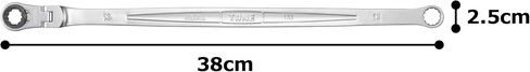 TONE Ratchet Ring Wrench Long Flex Head RMA-19L 19mm in Saudi Arabia
