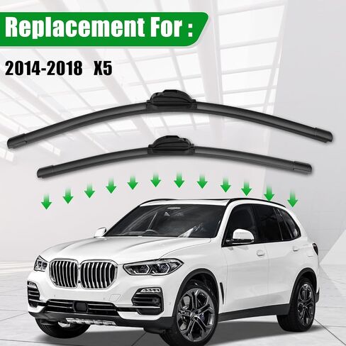 3 Wipers OEM Quality Premium All-Seasons double lifespan Wiper blades compatible with 2014-2021 Rogue， 26"+17"+12" for front and rear windshield in Saudi Arabia