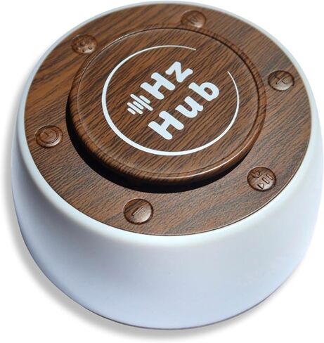 Solfeggio Hertz Frequency & White Noise Portable Sound Machine. Meditation/Sleeping/Yoga/Study/Baby/Adult/Office/Relaxing. 15 Calming Sounds. 3 Timers. 3 Lights. (Light Grain, Standard) in Kuwait