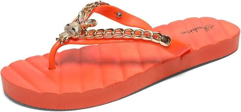 2 Pairs Flip Flops for Women Comfortable Cushion Slip On Beach Thong Sandals in Saudi Arabia