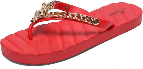 2 Pairs Flip Flops for Women Comfortable Cushion Slip On Beach Thong Sandals in Saudi Arabia