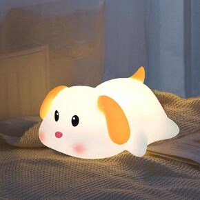Squishy Night Light for Kids Lamp,10 Colors Cute Panda Lamp,Dimmable Baby Night Lights for Nursery,Silicone Rechargeable Nightlight for Kids Room,Girls Bedroom Decor Cat Decor,Kawaii Gifts for Girl