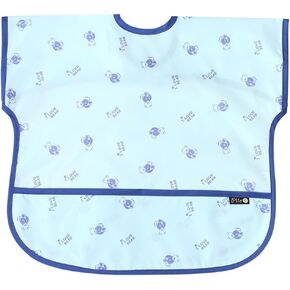 Short Sleeve Waterproof Bib for Toddlers – Feeding Apron for Mealtime, Daycare, Self-Feeding & Messy Play, Baby Bib
