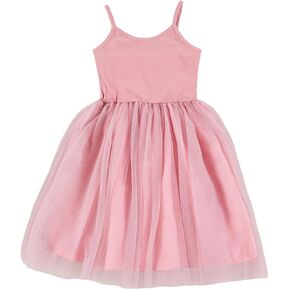 CM C&M WODRO Toddler Baby Girl Halter Tutu Dress Kid Summer Sleeveless Tulle Sundress Playwear Cute Princess Birthday Dress