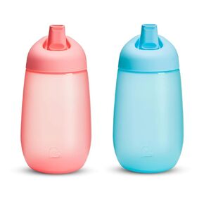 Munchkin® Simple Clean™ Toddler Sippy Cups, Spill Proof, 10 Ounce, Blue/Pink