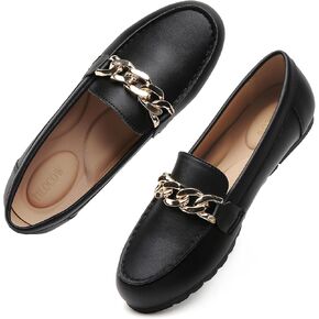 Tilocow Loafers for Women Comfortable Flat Casual Slip On Shoes Leisure Bussiness Work Ladies Shoes Lightweight Walking Flats with Arch Support