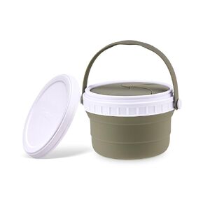 No Spill Silicone Toddler Snack Containers, Detachable Silicone Flap for Filling&Cleaning, Crumb-Free Hard Plastic Screw Travel Lid, Ultra-Soft for Baby Kids Hand In-Out, Snack Cup Holder 12 oz