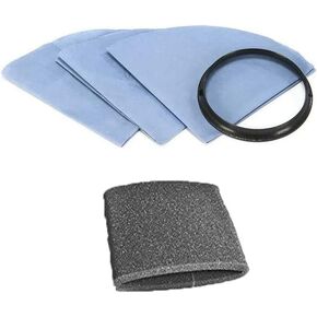 MaxLLTo 3 Pack Replacement 901-07 905-85 9010700 9058500 901-07-00 Vacuum Bags With Filter and Ring for Shop-Vac QS60A QS30A QS20A QPV10.5B QPV10.5 QPS20 5015 3332.5A 3150 2015A 2010 2010A 2015
