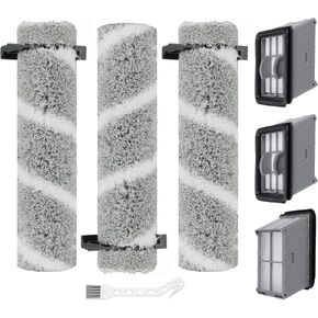 3930F Brush and Filter Replacement for Bissell CrossWave OmniForce Edge Cordless Multi-Surface Hard Floor Cleaner Wet Dry Vacuum 3930F / 3933 / v2 / 3999z, 7 Pack