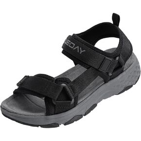 Queday Sport Sandals for Women Men Outdoor Hiking Sandals with Arch Support Comfortable Athletic Beach Sandals for Travel Walking Trekking Camping