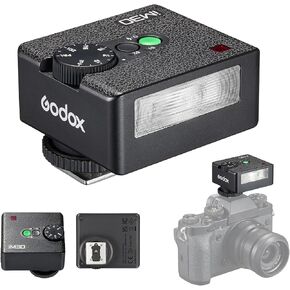 Godox iM20 Mini On-Camera Flash, 5 Power Levels, 3s Recycle Time, 440 Full Power Flashes, Black, Compatible with Canon, Nikon, Sony Cameras