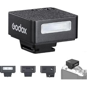 Godox iM20 Mini On-Camera Flash, 5 Power Levels, 3s Recycle Time, 440 Full Power Flashes, Black, Compatible with Canon, Nikon, Sony Cameras in Kuwait