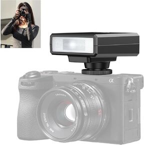 ULANZI LM20 Speedlite Camera Flash – GN12 Guide Number & 5600K CCT for Canon, Nikon, Fuji, Panasonic, Olympus, Pentax & More SLR/Mirrorless/Digital Cameras with Single-Contact Hot Shoe, White