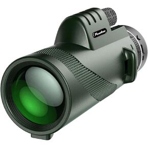 40x60 High Power Monocular Telescope for Adults - Equipped with Phone Adapter, Tripod, and Hand Strap - Low Light Night Vision with BAK4 Prism - Perfect for Bird Watching, Travel, and Concerts