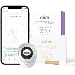 Mira Clarity Bundle, Mira Analyzer, 20 Max Wands, and 20 Ovum Wands, Track 4 Fertility Hormones, Monitor and Detect Ovulation and Fertility Window