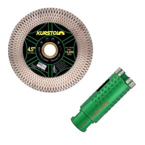 Tile Diamond Saw Blade - 4.5"/115mm Dual-Purpose Diamond Granite Hole Saw,Angel Grinder Blade Arbor 7/8"-5/8" for Cutting and Grinding Ceramic Tiles,Porcelain,Granite,Marble