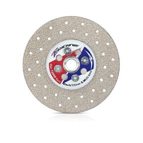 5" Vacuum Brazed Diamond Blade with 5/8-11 Thread,Tile Grinding Blade for Grinding Beveling Shaping Rounding Granite,Porcelain,Tile,Stone,Marble,Quartz