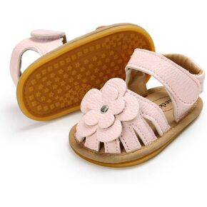 KIDSUN Baby Infant Girls Boys Sandals Non Slip Rubber Sole Summer Beach Outdoor First Walker Crib Shoes