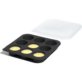 Anyday Microwave Cookware Anytime Freezer Tray, Plastic-Free Silicone Freezer Tray with Lid, 2 Tbsp Silicone Freezer Molds for Meal Prep