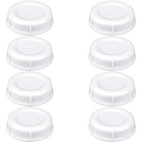 8-Pack Travel and Storage Baby Bottle Caps Compatible with Lansinoh Bottles, Baby Bottle Lids Replacement with Sealing Gasket, Leak-Proof, BPA-Free