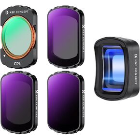 K&F Concept Magnetic ND & CPL Filter Kit + 1.2X Anamorphic Lens Compatible with DJI OSMO Pocket 3, CPL ND16 ND64 ND256 Polarizing Neutral Density Filters