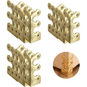 15PCS Skiffers Baseboard Corner Protectors, Baseboard Skiffers Brass, Solid Brass Skirting Board Corner Protectors, Vintage Metal Corner Protector