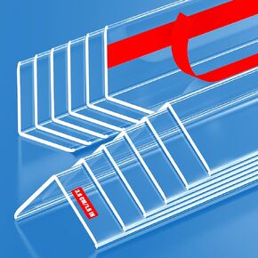 12PCS Clear Self-Adhesive Corner Guards & Edge Protectors for Wall, Door Frame, Cabinet, Baseboard, Table & Stair - Easy to Apply, No Tools Needed(31.5"x1.18")
