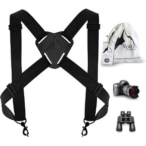 Camera and Binocular Harness | USA Made, Quick Release, Adjustable Straps for Hiking, Birding, Hunting