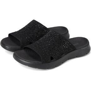 Skechers Women's Arch Fit Knit Slide W/Gradient Rhinestnes Flip-Flop