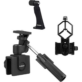 حزمة حوامل سيارة SVBony SV126 مع محول الهاتف الخليوي العالمي Mount Telescope Mount و SV110 محول ثلاثي القوائم لكاميرا مجهر