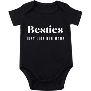 Bestie Bodysuit for Babies Friend Bodysuit for Baby Besties Just Like Our Moms Baby Boy Girl Romper