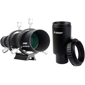 SVBONY SV106 Guide Scope with Helical Focuser Bundle with 1.25 inch T2 T Ring Adapter (2 Items)