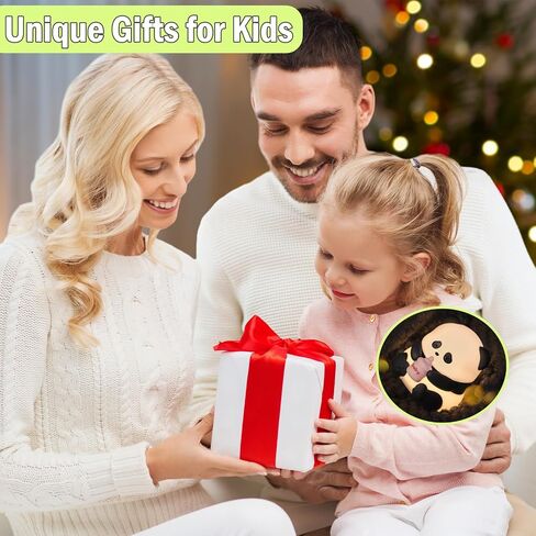 Squishy Night Light for Kids Lamp,10 Colors Cute Panda Lamp,Dimmable Baby Night Lights for Nursery,Silicone Rechargeable Nightlight for Kids Room,Girls Bedroom Decor Cat Decor,Kawaii Gifts for Girl in Saudi Arabia