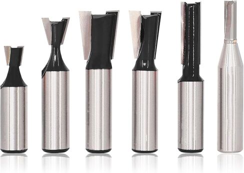 4PCS Bowl & Tray Template Router Bit Set 1/4 Inch Shank, Cove Juice Groove Router Bit, Carbide Tipped Circle Round Nose Cutting, Ideal for Making Wood Bowls, Trays, Boxes, Board Troughs in Saudi Arabia