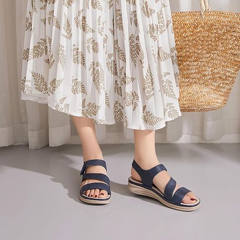 Women's Casual Walking Athletic Sandals Comfortable Lightweight Outdoor Hiking Arch Support Summer Beach Sports Sandal in Kuwait