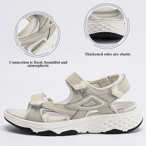 Queday Womens Mens Sport Sandals Outdoor Hiking Sandals with Arch Support Comfortable Athletic Beach Sandals for Travel Walking Trekking Camping in Saudi Arabia