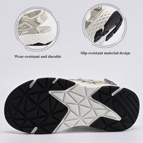Queday Womens Mens Sport Sandals Outdoor Hiking Sandals with Arch Support Comfortable Athletic Beach Sandals for Travel Walking Trekking Camping in Saudi Arabia