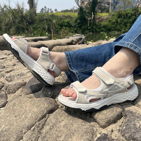 Queday Womens Mens Sport Sandals Outdoor Hiking Sandals with Arch Support Comfortable Athletic Beach Sandals for Travel Walking Trekking Camping in Saudi Arabia