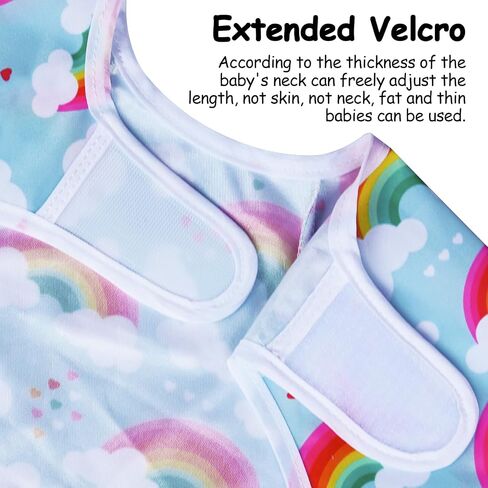 Mess Proof Long Sleeve Baby Bibs for Toddlers, Feeding Bibs Waterproof Soft Infant Outfit Bibs Apron 4 Packs in Saudi Arabia