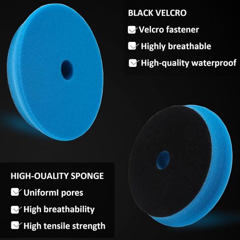 Waxing Polishing Pad, Compound Buffing Pad for Car Buffer Polisher Compounding, Polishing and Waxing (6" Face, 5" Backing) 2-Pack in Saudi Arabia