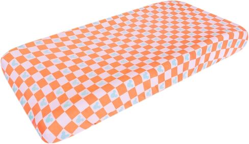 Premium Knit Diaper Changing Pad Cover "Minnie Mouse's Bowquet" by Copper Pearl in Saudi Arabia