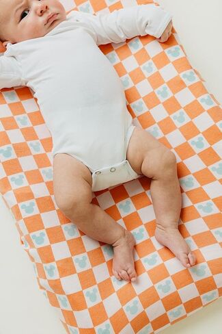 Premium Knit Diaper Changing Pad Cover "Minnie Mouse's Bowquet" by Copper Pearl in Saudi Arabia