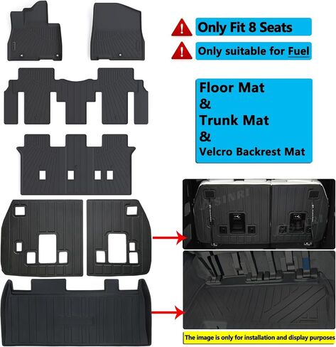 Floor Mat for 2025 KIA K4,TPE All Weather Protection 2 Rows Car Floor Liners Waterproof Interior Accessory -Black in Saudi Arabia