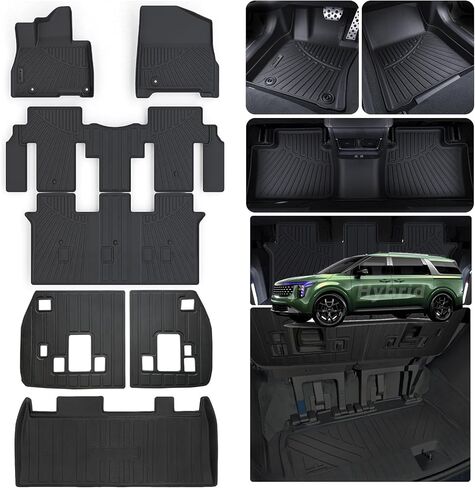 Floor Mat for 2025 KIA K4,TPE All Weather Protection 2 Rows Car Floor Liners Waterproof Interior Accessory -Black in Saudi Arabia