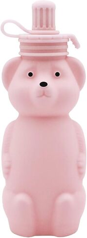 Honey Bear Straw Cup, Food Grade Silicone, Babies Water Drinking Cup, 8-Ounce Therapy Sippy Bottles for Speech and Feeding Training, BPA Free & Dishwasher Safe (AQUA) in Saudi Arabia
