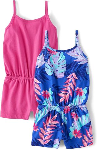 The Children's Place Baby Girls' And Toddler Casual Sleeveless Shorts Romper in Saudi Arabia