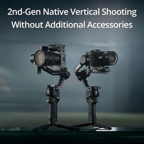 DJI RS 4 Combo, 3-Axis Gimbal Stabilizer for DSLR and Mirrorless Cameras Canon/Sony/Panasonic/Nikon/Fujifilm, Native Vertical Shooting, 2-Mode Switch Joystick, Focus Pro Motor, SDR Transmission Combo in Saudi Arabia