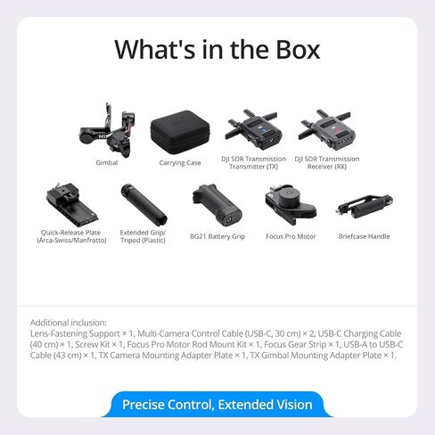 DJI RS 4 Combo, 3-Axis Gimbal Stabilizer for DSLR and Mirrorless Cameras Canon/Sony/Panasonic/Nikon/Fujifilm, Native Vertical Shooting, 2-Mode Switch Joystick, Focus Pro Motor, SDR Transmission Combo in Saudi Arabia