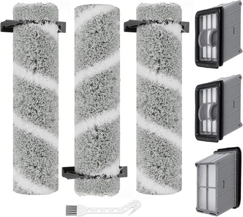 3930F Brush and Filter Replacement for Bissell CrossWave OmniForce Edge Cordless Multi-Surface Hard Floor Cleaner Wet Dry Vacuum 3930F / 3933 / v2 / 3999z, 7 Pack in Kuwait